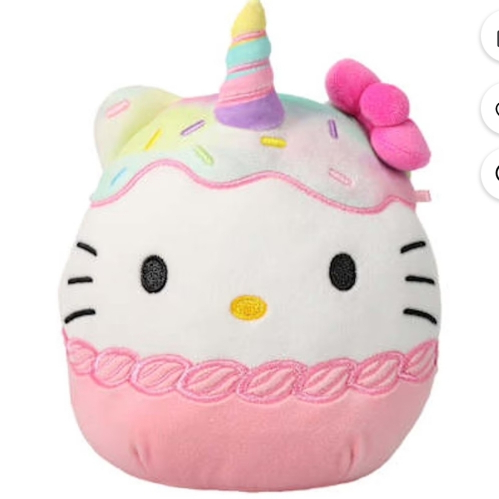 Squishmallows Hello Kitty Rainbow Unicorn 6.5" Plush
